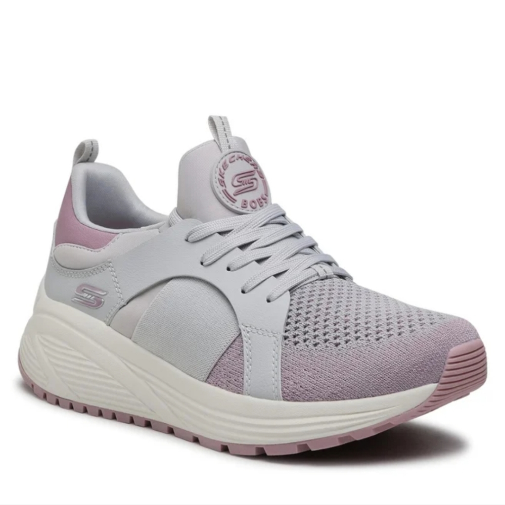 Skechers Women's Athletic Shoes - Light Gray and Pink
